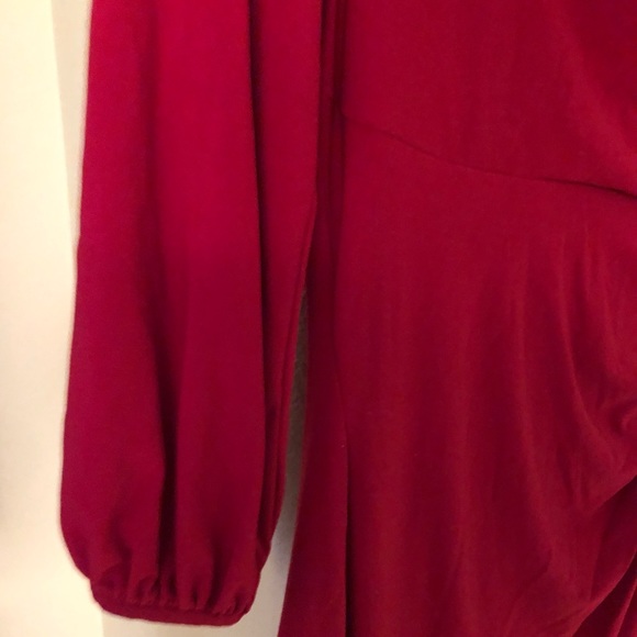 👠Red Midi Dress LRL US 12P - Picture 10 of 14